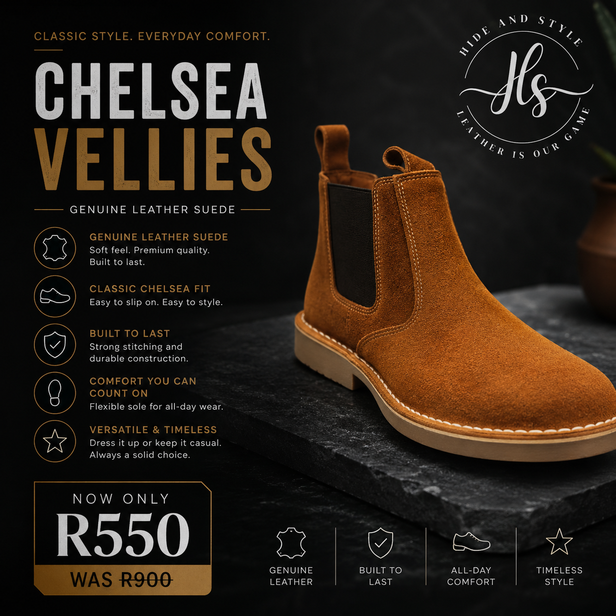 Tan Chelsea boots